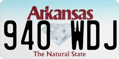 AR license plate 940WDJ