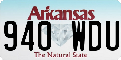 AR license plate 940WDU