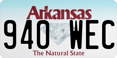 AR license plate 940WEC