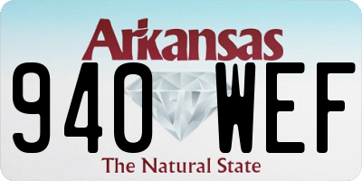 AR license plate 940WEF