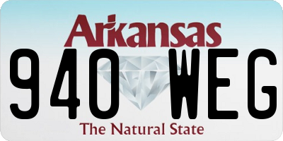 AR license plate 940WEG