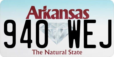 AR license plate 940WEJ