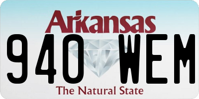 AR license plate 940WEM