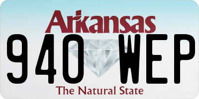 AR license plate 940WEP