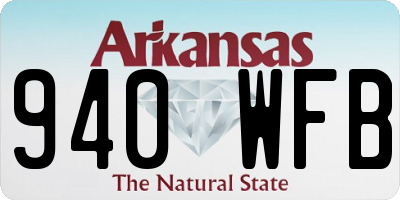 AR license plate 940WFB