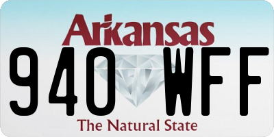 AR license plate 940WFF