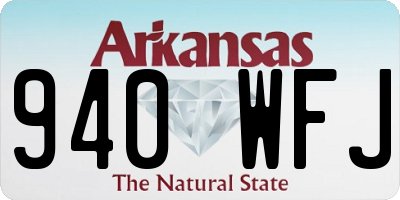 AR license plate 940WFJ