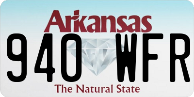 AR license plate 940WFR