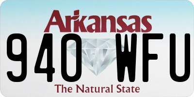 AR license plate 940WFU