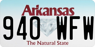 AR license plate 940WFW