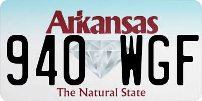 AR license plate 940WGF