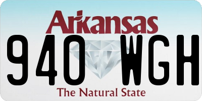 AR license plate 940WGH