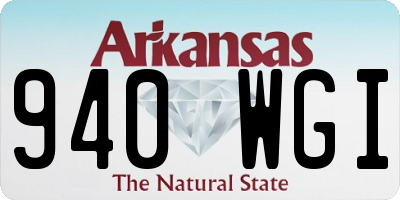 AR license plate 940WGI