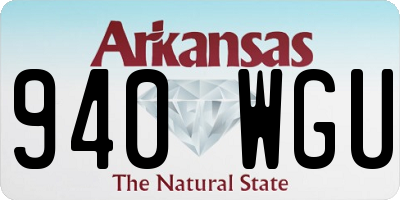 AR license plate 940WGU
