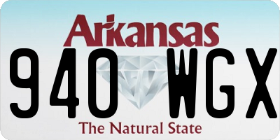 AR license plate 940WGX