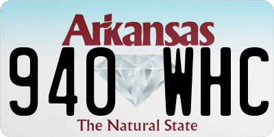 AR license plate 940WHC