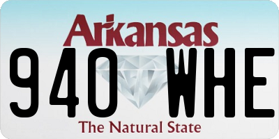 AR license plate 940WHE