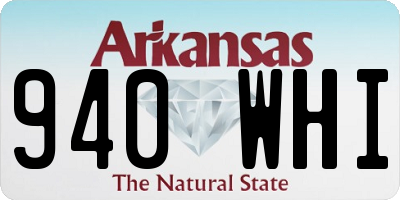 AR license plate 940WHI