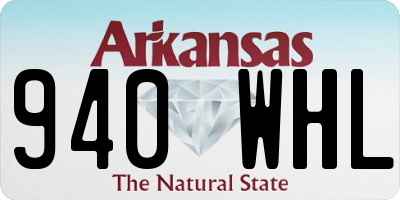 AR license plate 940WHL