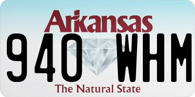 AR license plate 940WHM