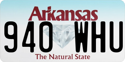 AR license plate 940WHU