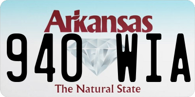 AR license plate 940WIA