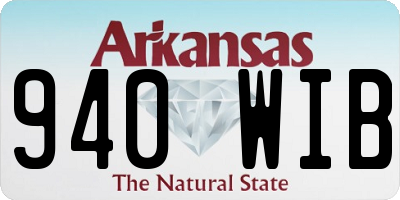 AR license plate 940WIB