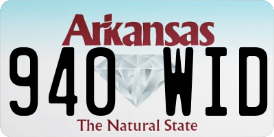 AR license plate 940WID