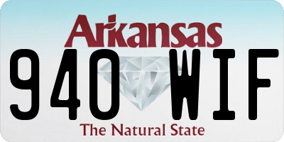 AR license plate 940WIF