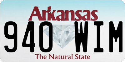 AR license plate 940WIM
