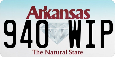 AR license plate 940WIP