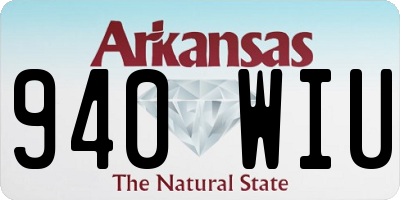 AR license plate 940WIU