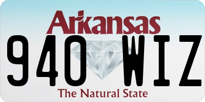 AR license plate 940WIZ