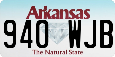 AR license plate 940WJB