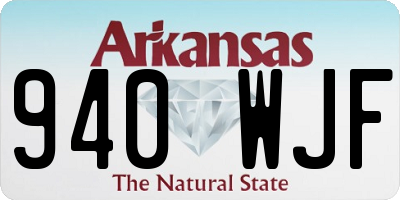 AR license plate 940WJF