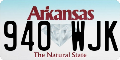 AR license plate 940WJK