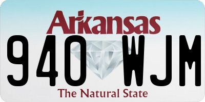 AR license plate 940WJM