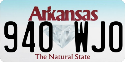 AR license plate 940WJO