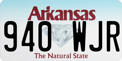 AR license plate 940WJR