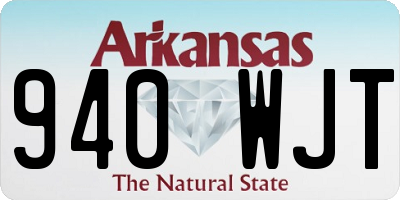 AR license plate 940WJT