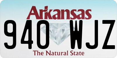 AR license plate 940WJZ