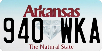 AR license plate 940WKA