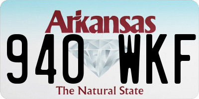 AR license plate 940WKF
