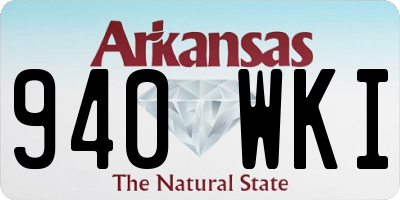 AR license plate 940WKI