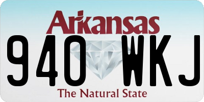 AR license plate 940WKJ