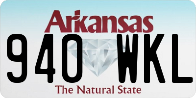 AR license plate 940WKL