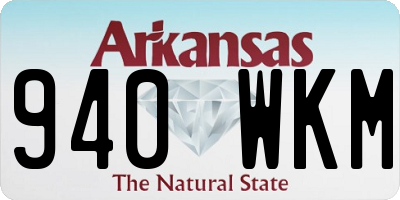 AR license plate 940WKM
