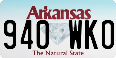 AR license plate 940WKO