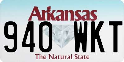 AR license plate 940WKT