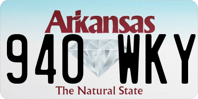 AR license plate 940WKY